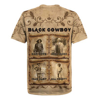 Black Cowboy Rugby Jersey Melanin Black History Western Grunge - Wonder Print Shop