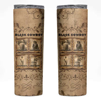 Black Cowboy Skinny Tumbler Melanin Black History Western Grunge - Wonder Print Shop