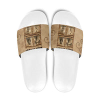 Black Cowboy Slide Sandals Melanin Black History Western Grunge - Wonder Print Shop