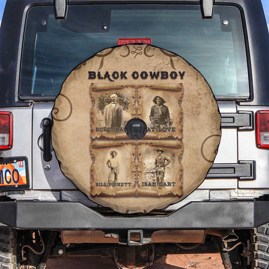Black Cowboy Spare Tire Cover Melanin Black History Western Grunge - Wonder Print Shop