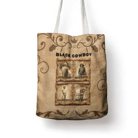 Black Cowboy Tote Bag Melanin Black History Western Grunge - Wonder Print Shop