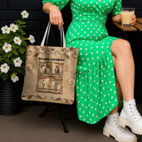 Black Cowboy Tote Bag Melanin Black History Western Grunge - Wonder Print Shop