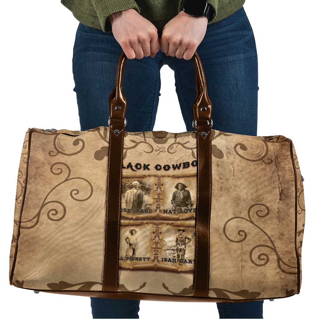 Black Cowboy Travel Bag Melanin Black History Western Grunge - Wonder Print Shop