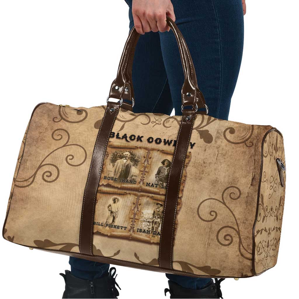 Black Cowboy Travel Bag Melanin Black History Western Grunge - Wonder Print Shop