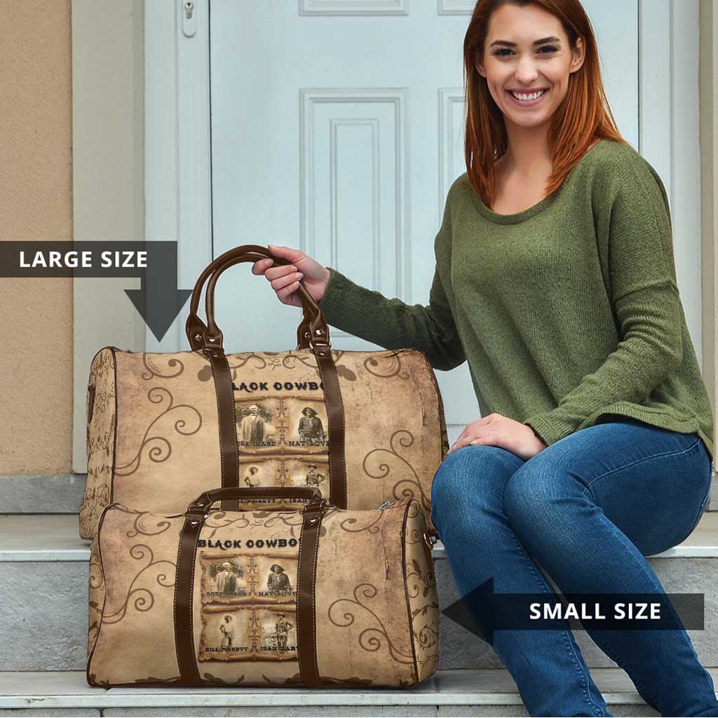 Black Cowboy Travel Bag Melanin Black History Western Grunge - Wonder Print Shop