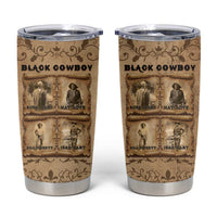 Black Cowboy Tumbler Cup Melanin Black History Western Grunge - Wonder Print Shop