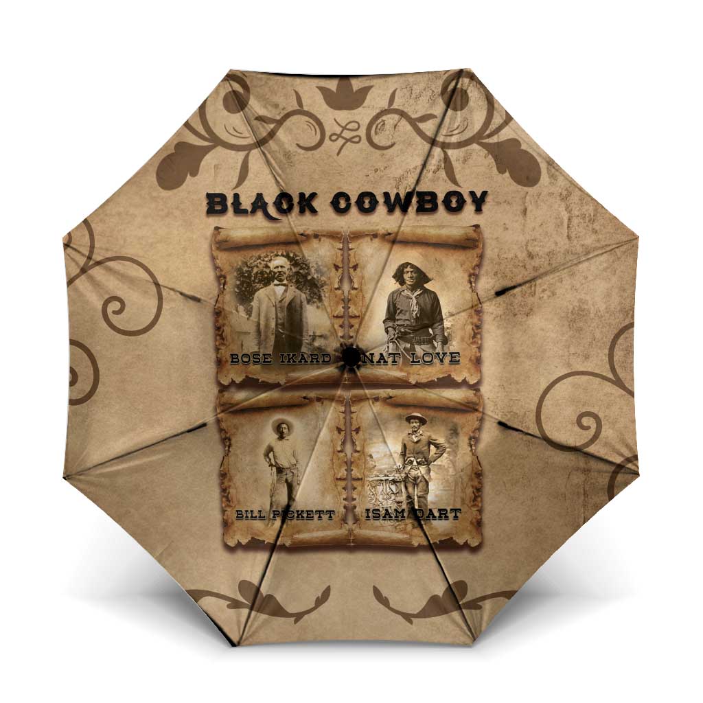 Black Cowboy Umbrella Melanin Black History Western Grunge - Wonder Print Shop