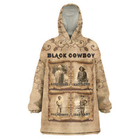 Black Cowboy Wearable Blanket Hoodie Melanin Black History Western Grunge - Wonder Print Shop