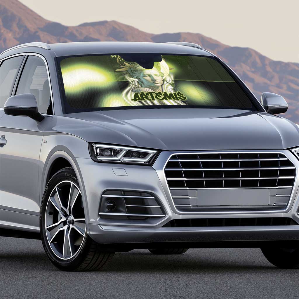 Ancient Greek Artemis Auto Sun Shade Goddess Of The Moon - Wonder Print Shop