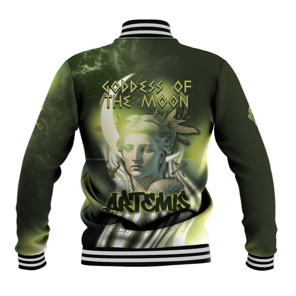 Ancient Greek Artemis Baseball Jacket Goddess Of The Moon - Wonder Print Shop