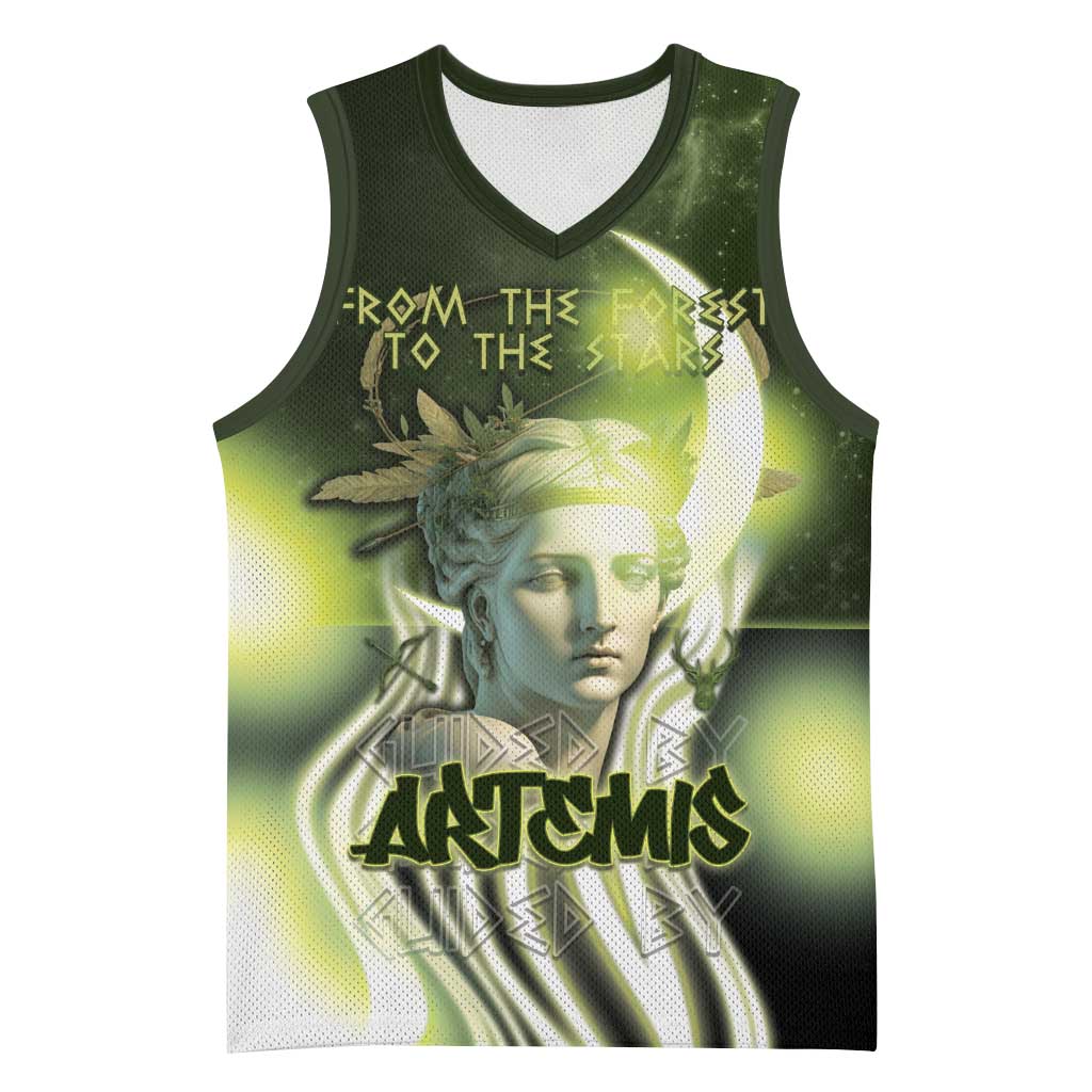 Ancient Greek Artemis Basketball Jersey Goddess Of The Moon - Wonder Print Shop