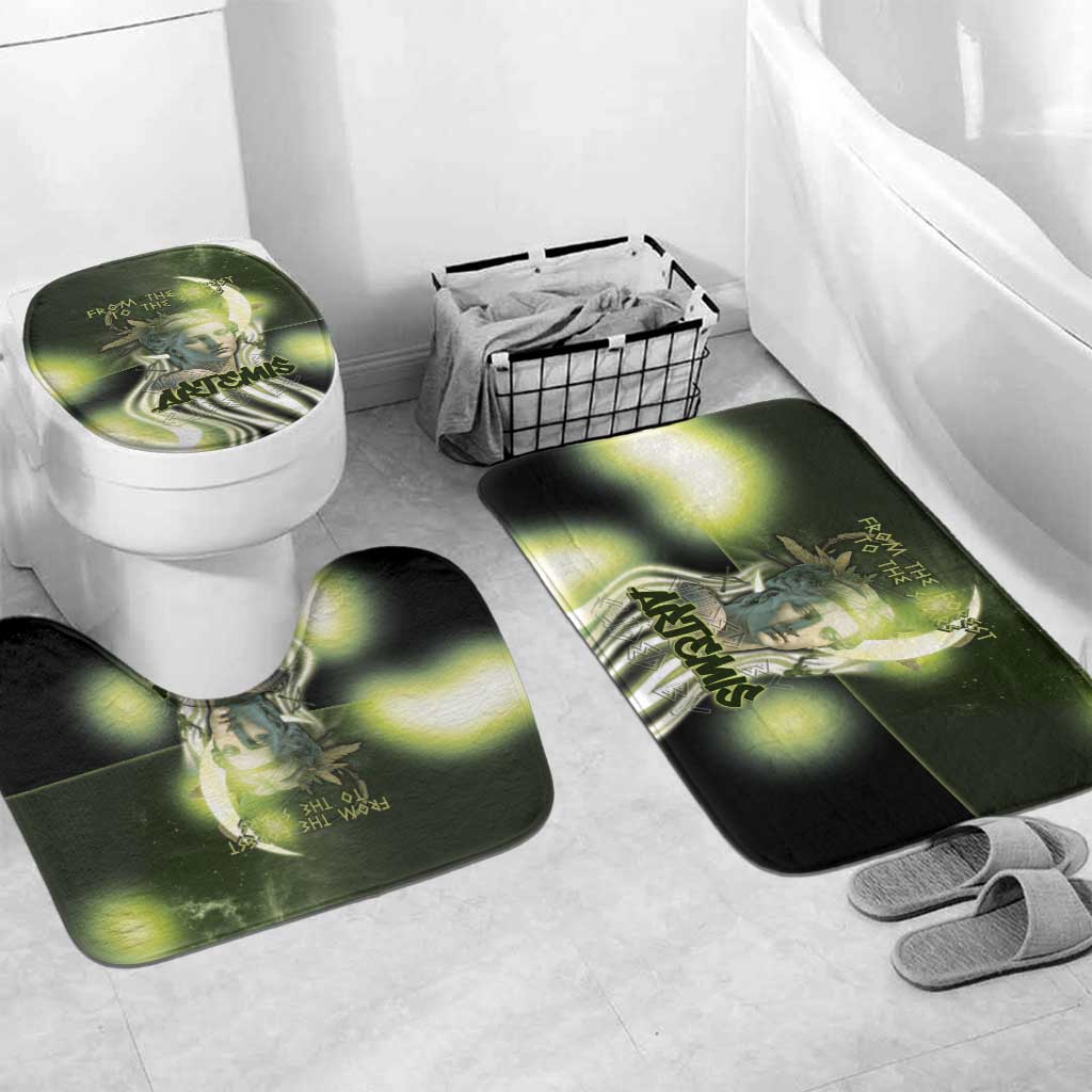 Ancient Greek Artemis Bathroom Set Goddess Of The Moon - Wonder Print Shop