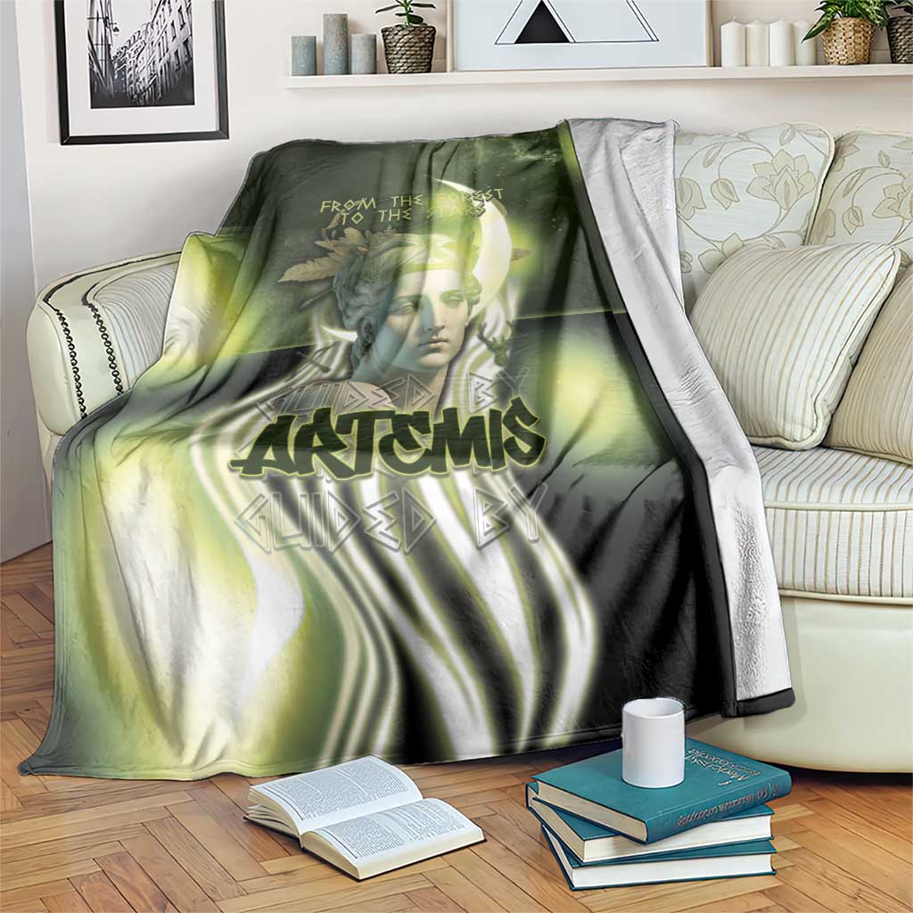 Ancient Greek Artemis Blanket Goddess Of The Moon - Wonder Print Shop