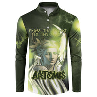 Ancient Greek Artemis Button Sweatshirt Goddess Of The Moon - Wonder Print Shop