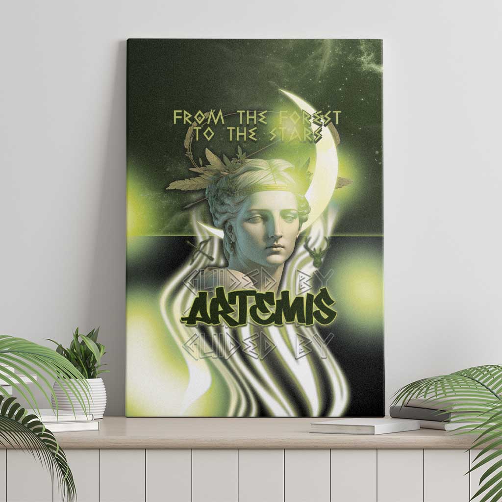 Ancient Greek Artemis Canvas Wall Art Goddess Of The Moon - Wonder Print Shop
