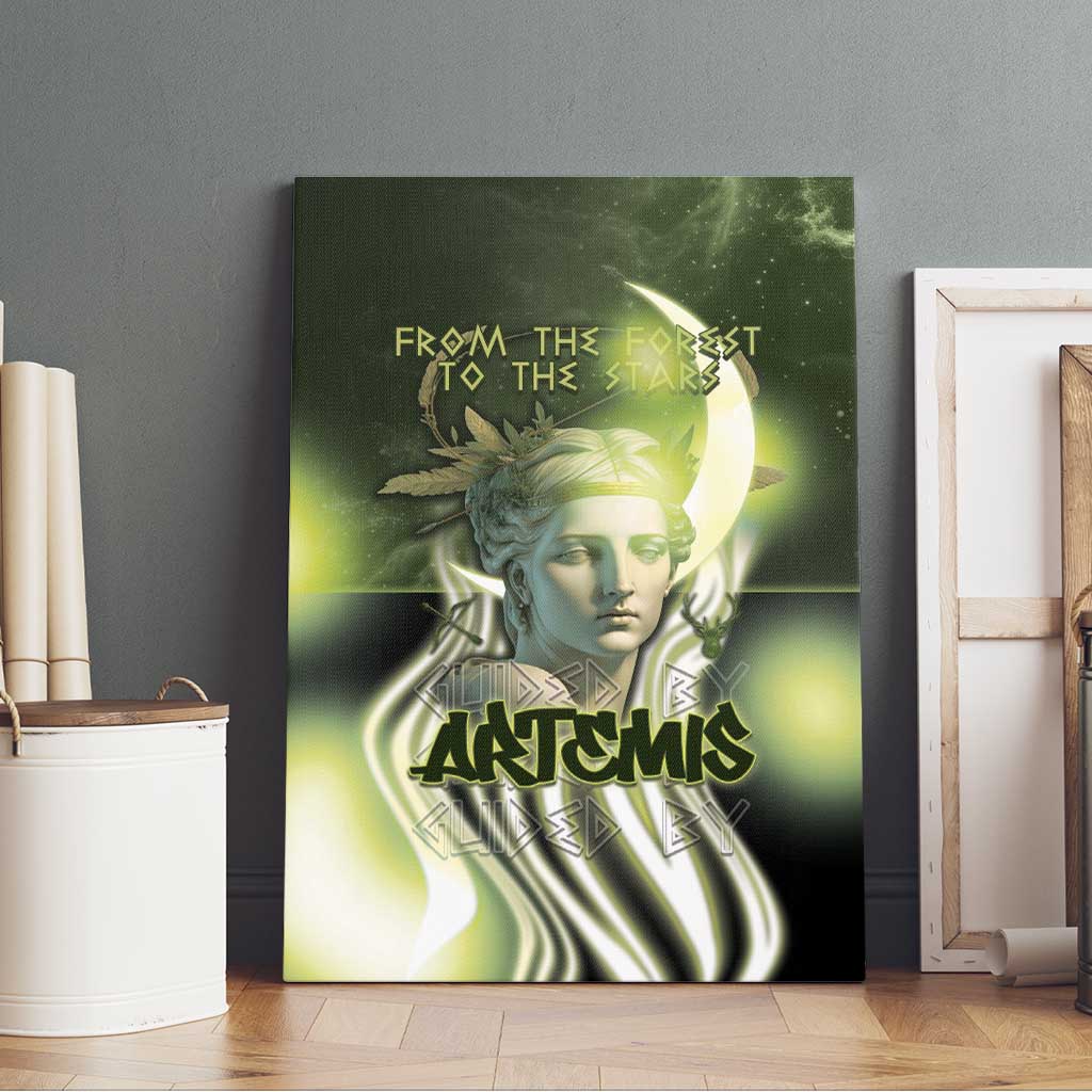 Ancient Greek Artemis Canvas Wall Art Goddess Of The Moon - Wonder Print Shop