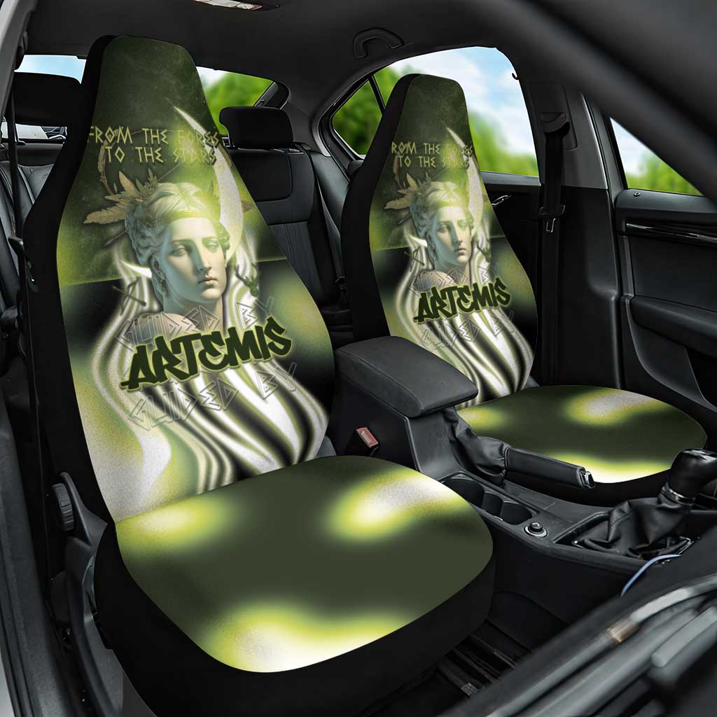 Ancient Greek Artemis Car Seat Cover Goddess Of The Moon - Wonder Print Shop