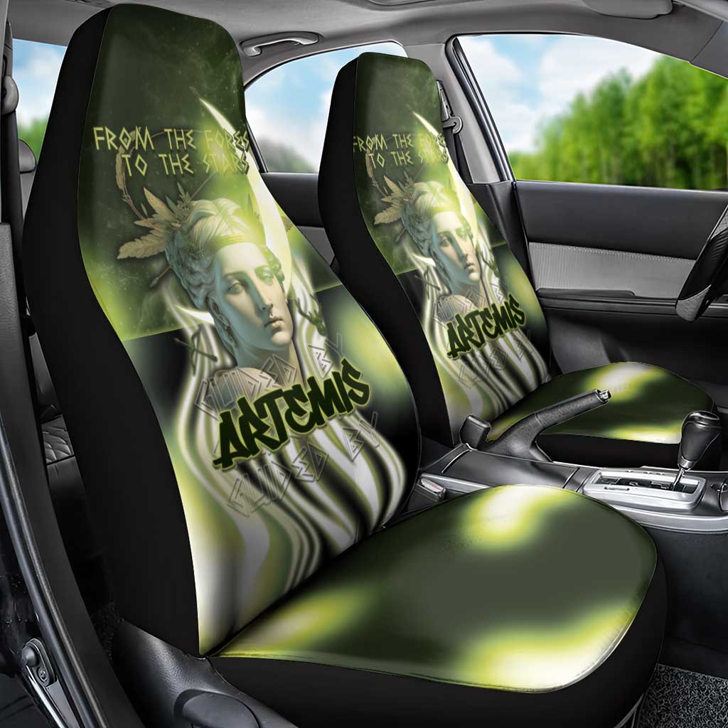 Ancient Greek Artemis Car Seat Cover Goddess Of The Moon - Wonder Print Shop