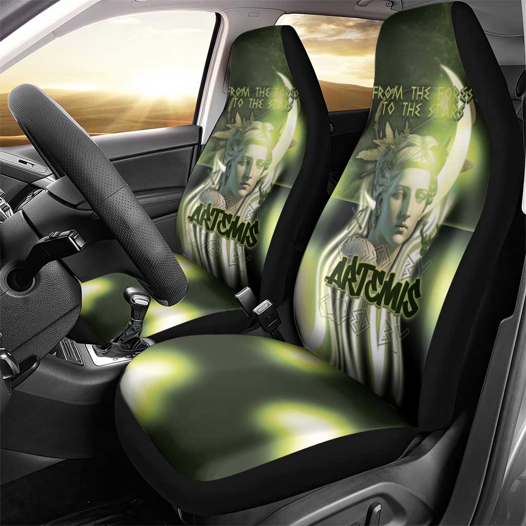 Ancient Greek Artemis Car Seat Cover Goddess Of The Moon - Wonder Print Shop