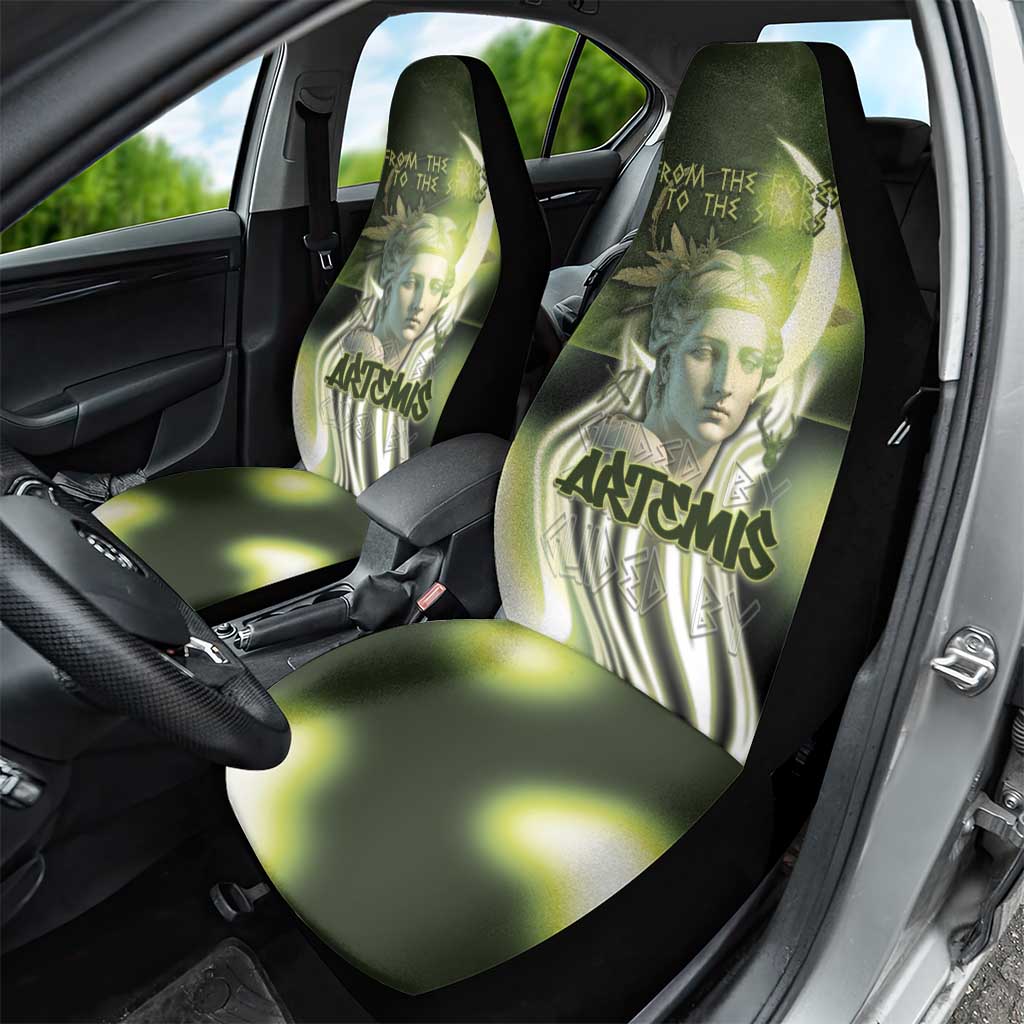 Ancient Greek Artemis Car Seat Cover Goddess Of The Moon - Wonder Print Shop