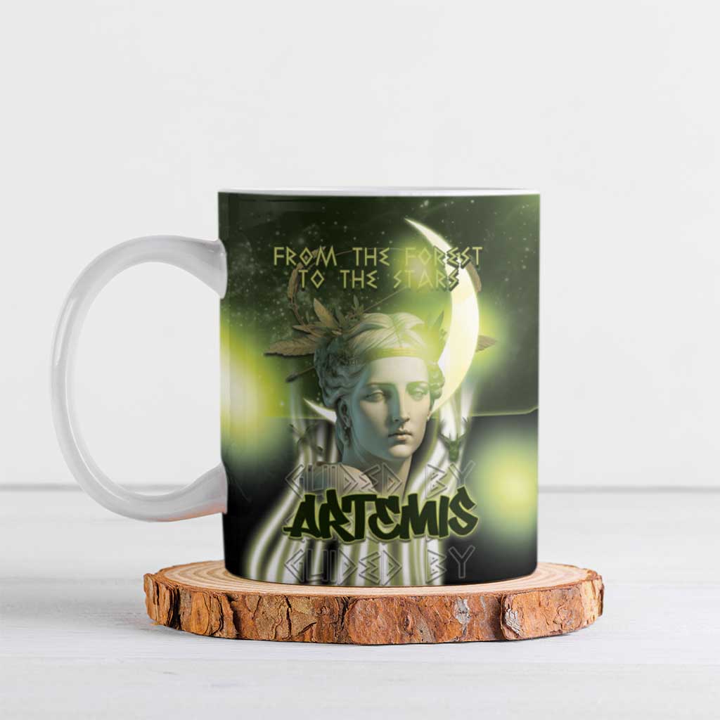 Ancient Greek Artemis Ceramic Mug Goddess Of The Moon - Wonder Print Shop