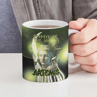 Ancient Greek Artemis Ceramic Mug Goddess Of The Moon - Wonder Print Shop