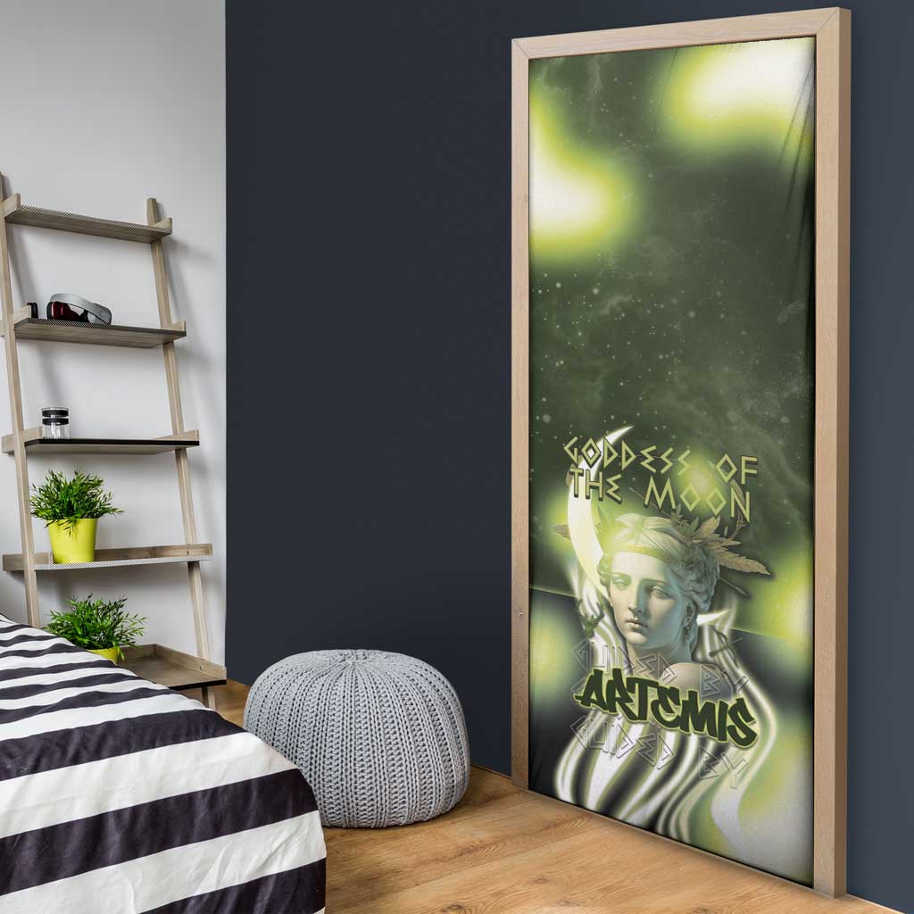 Ancient Greek Artemis Door Cover Goddess Of The Moon - Wonder Print Shop