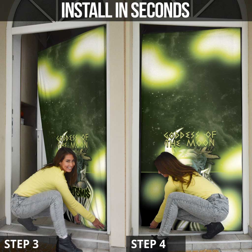 Ancient Greek Artemis Door Cover Goddess Of The Moon - Wonder Print Shop