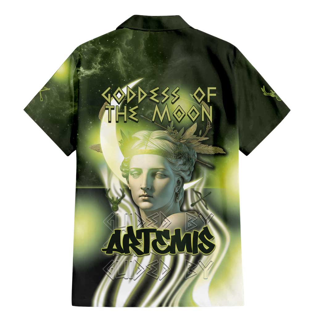 Ancient Greek Artemis Family Matching Mermaid Dress and Hawaiian Shirt Goddess Of The Moon - Wonder Print Shop