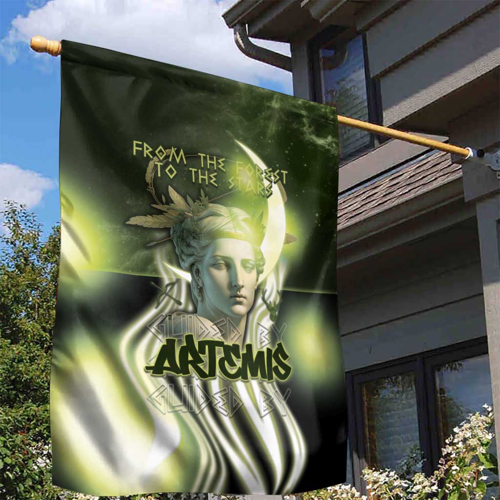 Ancient Greek Artemis Garden Flag Goddess Of The Moon - Wonder Print Shop