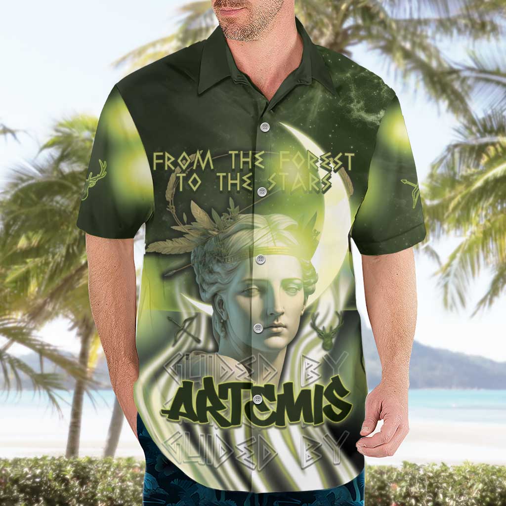 Ancient Greek Artemis Hawaiian Shirt Goddess Of The Moon - Wonder Print Shop