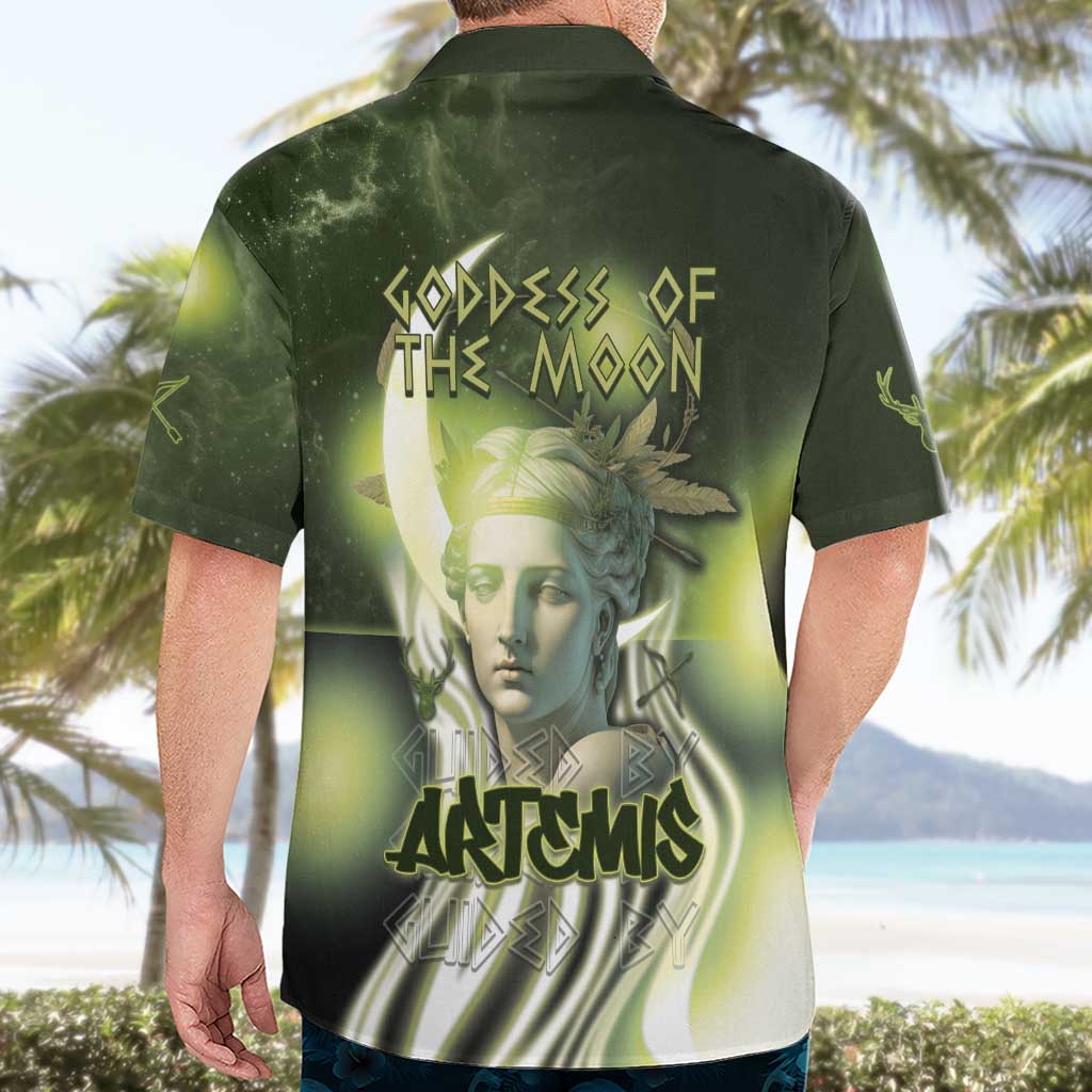 Ancient Greek Artemis Hawaiian Shirt Goddess Of The Moon - Wonder Print Shop