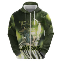 Ancient Greek Artemis Hoodie Goddess Of The Moon - Wonder Print Shop