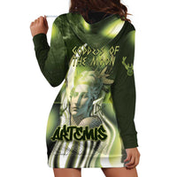 Ancient Greek Artemis Hoodie Dress Goddess Of The Moon - Wonder Print Shop