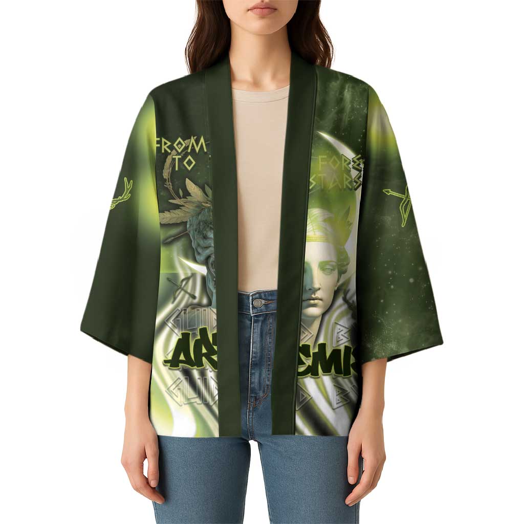 Ancient Greek Artemis Kimono Goddess Of The Moon - Wonder Print Shop