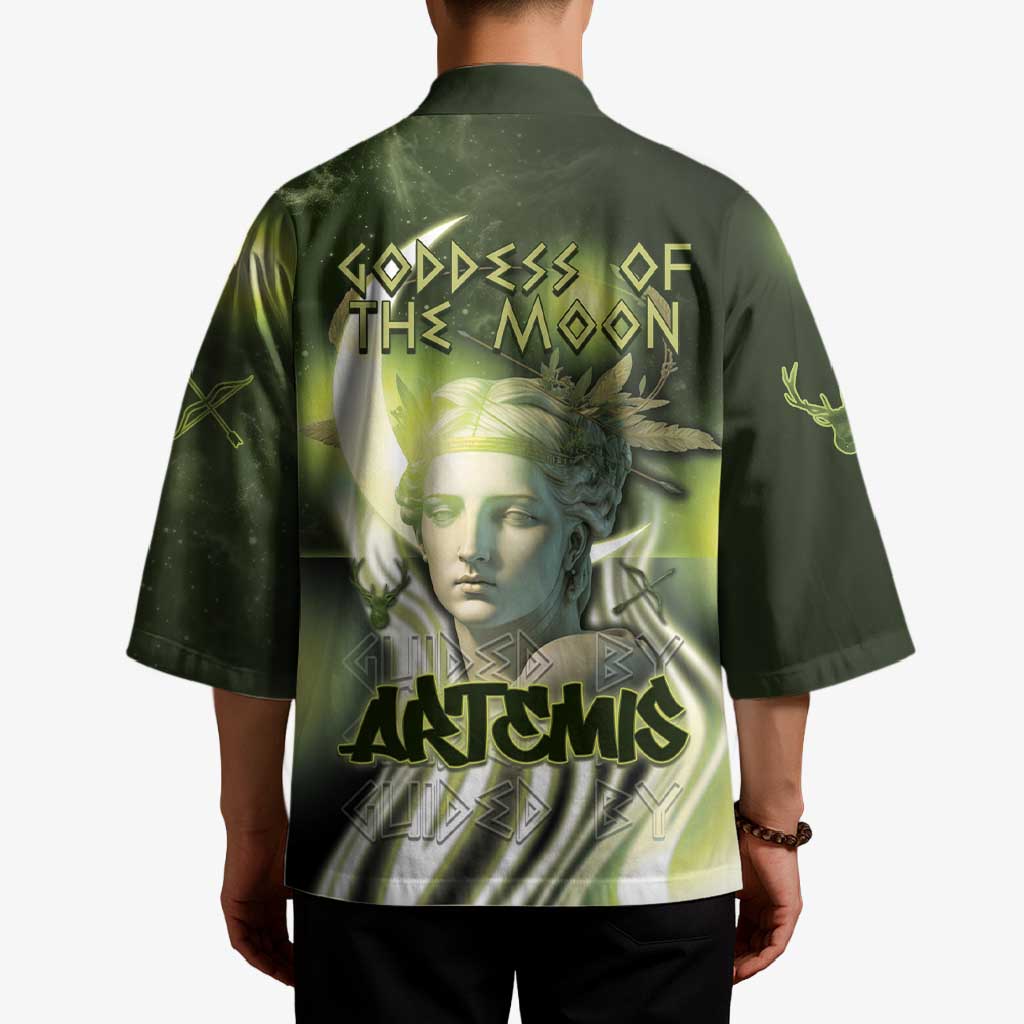 Ancient Greek Artemis Kimono Goddess Of The Moon - Wonder Print Shop