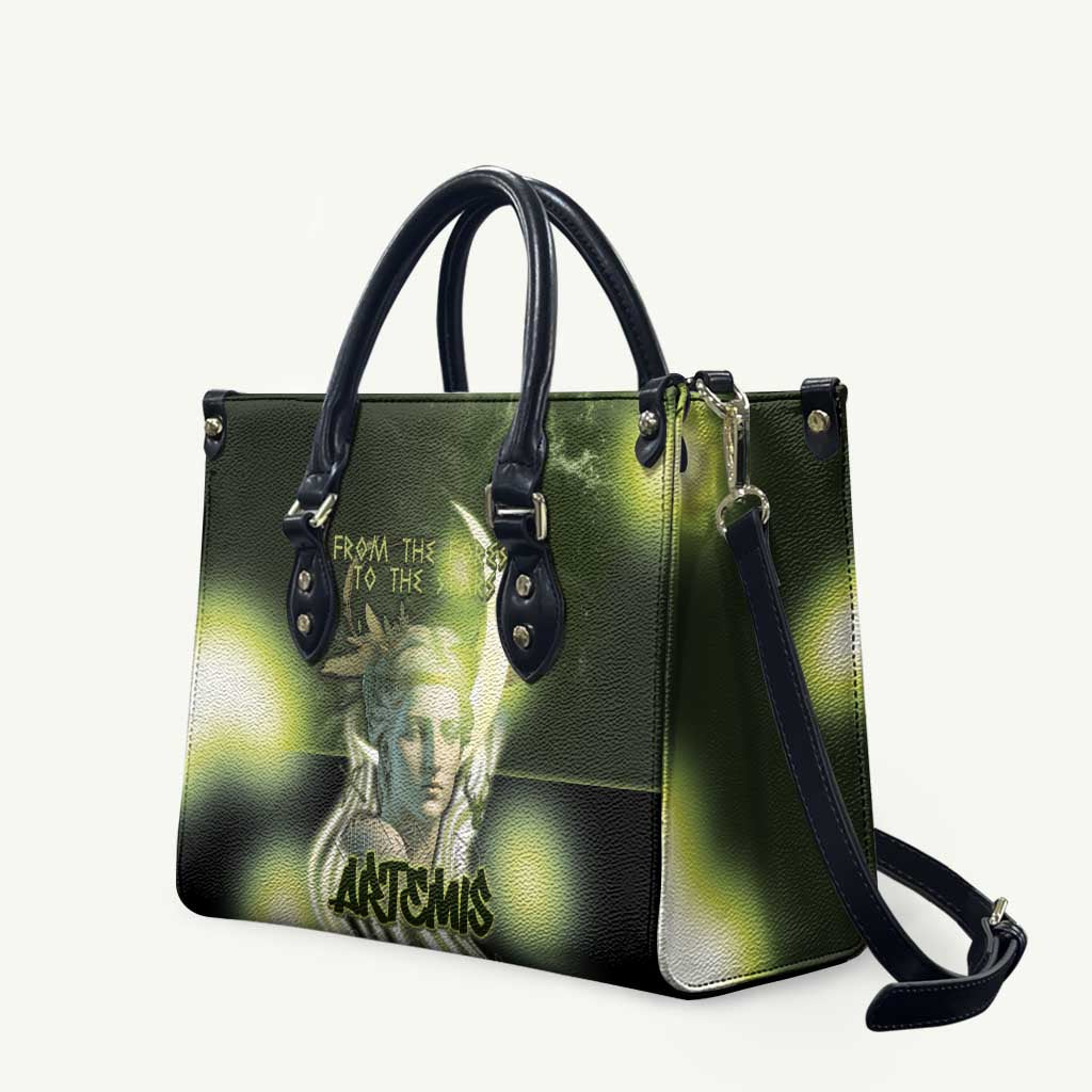 Ancient Greek Artemis Leather Bag Goddess Of The Moon - Wonder Print Shop