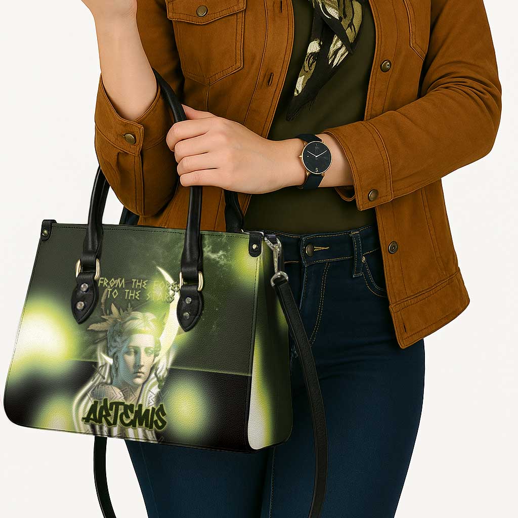 Ancient Greek Artemis Leather Bag Goddess Of The Moon - Wonder Print Shop