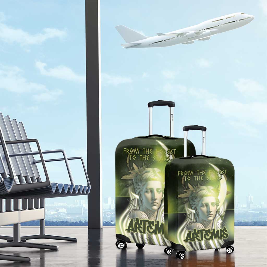 Ancient Greek Artemis Luggage Cover Goddess Of The Moon - Wonder Print Shop
