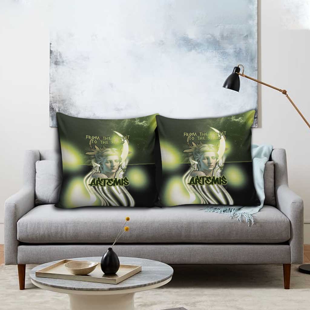 Ancient Greek Artemis Pillow Cover Goddess Of The Moon - Wonder Print Shop
