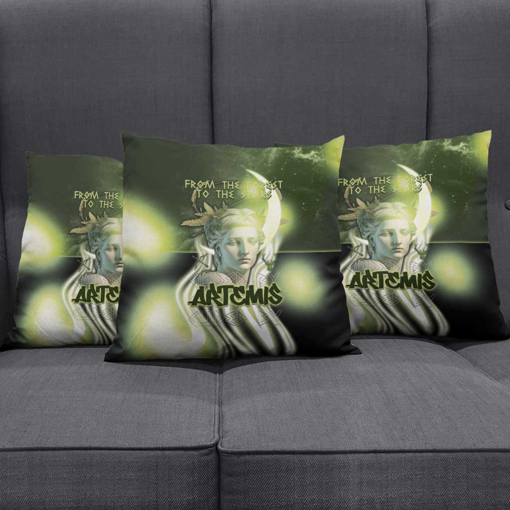 Ancient Greek Artemis Pillow Cover Goddess Of The Moon - Wonder Print Shop