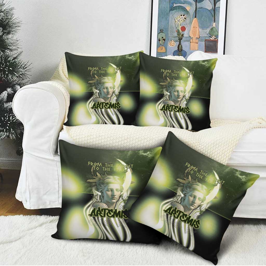 Ancient Greek Artemis Pillow Cover Goddess Of The Moon - Wonder Print Shop