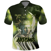 Ancient Greek Artemis Polo Shirt Goddess Of The Moon - Wonder Print Shop