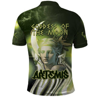 Ancient Greek Artemis Polo Shirt Goddess Of The Moon - Wonder Print Shop
