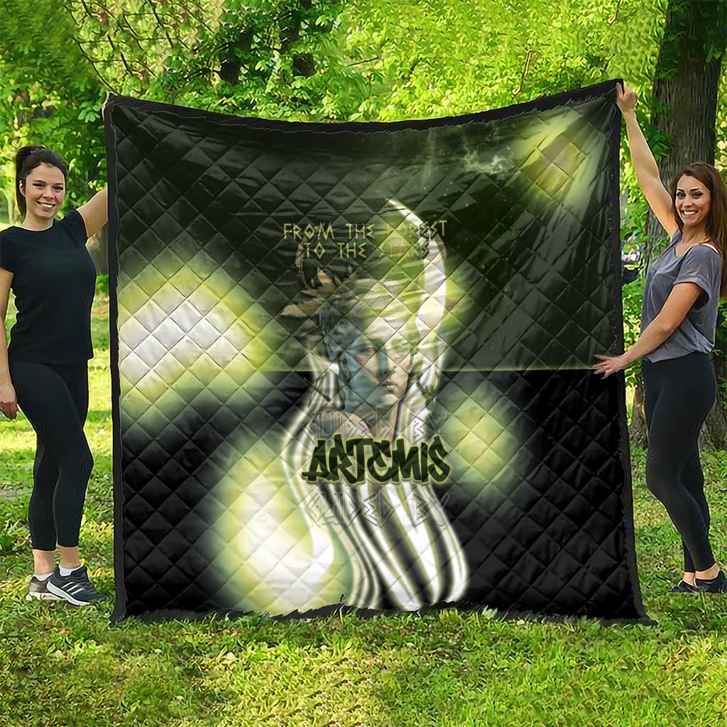 Ancient Greek Artemis Quilt Goddess Of The Moon - Wonder Print Shop