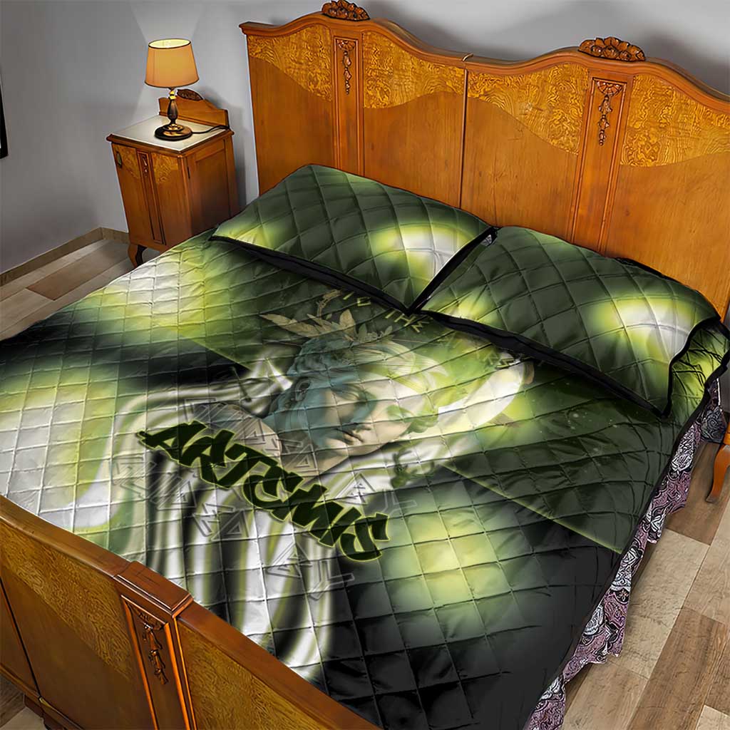 Ancient Greek Artemis Quilt Bed Set Goddess Of The Moon - Wonder Print Shop