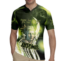 Ancient Greek Artemis Rugby Jersey Goddess Of The Moon - Wonder Print Shop