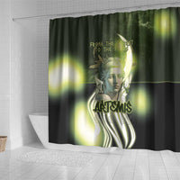Ancient Greek Artemis Shower Curtain Goddess Of The Moon - Wonder Print Shop