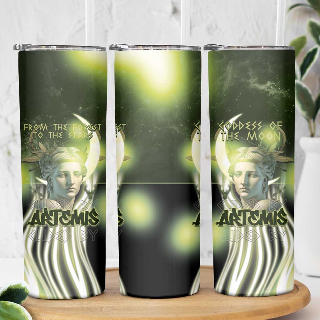 Ancient Greek Artemis Skinny Tumbler Goddess Of The Moon - Wonder Print Shop