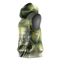 Ancient Greek Artemis Sleeveless Hoodie Goddess Of The Moon - Wonder Print Shop